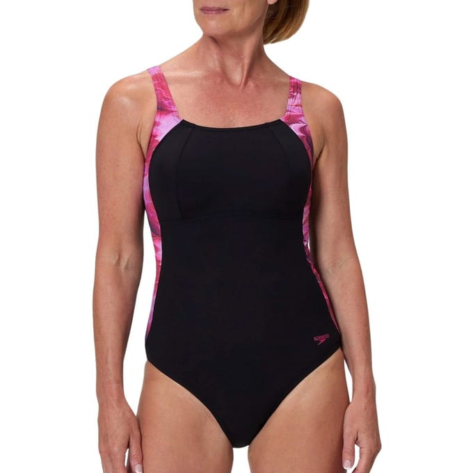 Speedo print luna lustre 1p wedstrijd badpak dames -
