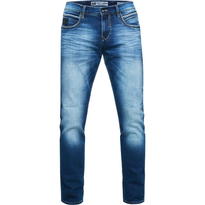 Jeansbroek "TOYAMA" Regular Fit met contrastnaad