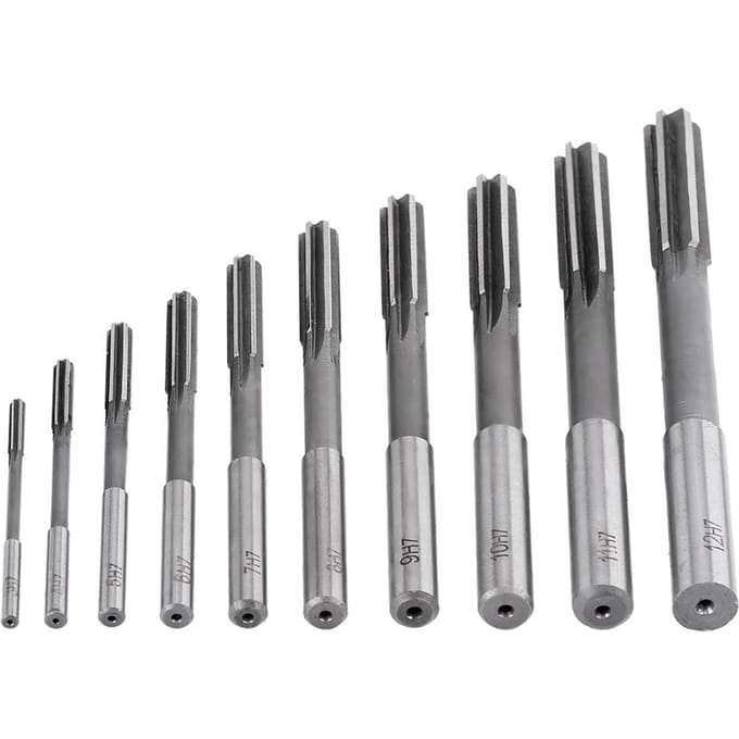 10 stuks HSS H7 Rechte Groef Ruimer Machine Snijder 3456789101112mm