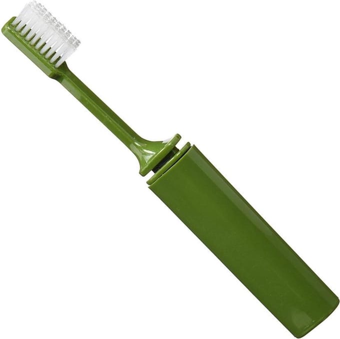 B.C.B. - Opvouwbare Tandenborstel - Groen - Compact & Hygiënisch