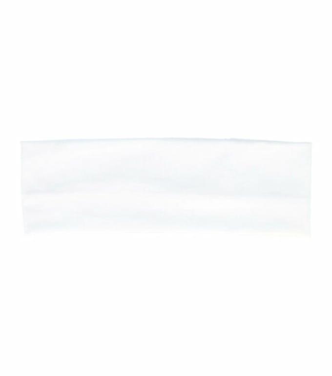 Haarsoires Haarband stof - Golvend randje 9cm - Wit