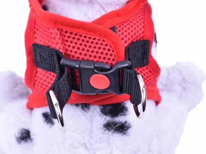 De-Tail Harnas polyester zacht L 41- 43 cm Rood