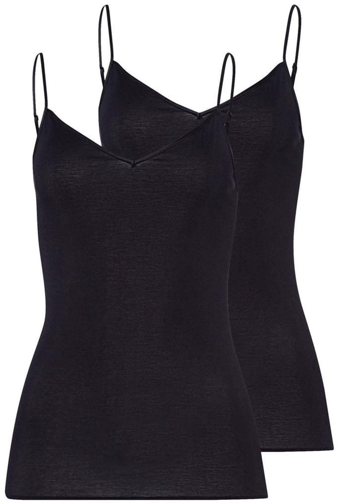Hanro Dames spaghettitop 2 pack Cotton Seamless