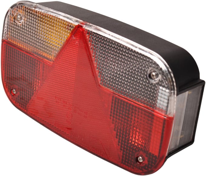 Multipoint 3 - Achterlicht - 5 polige connectoren - Links  - 244x138x60 mm