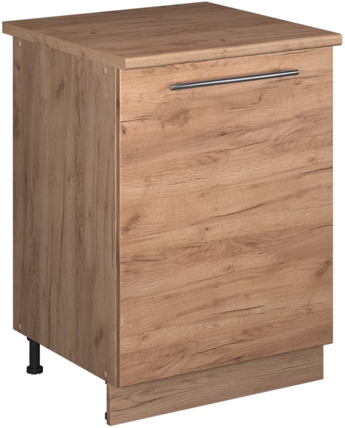Vicco Wastafelkast Fame-Line, Goudkleurig Eiken/Goudkleurig Eiken, 60 cm