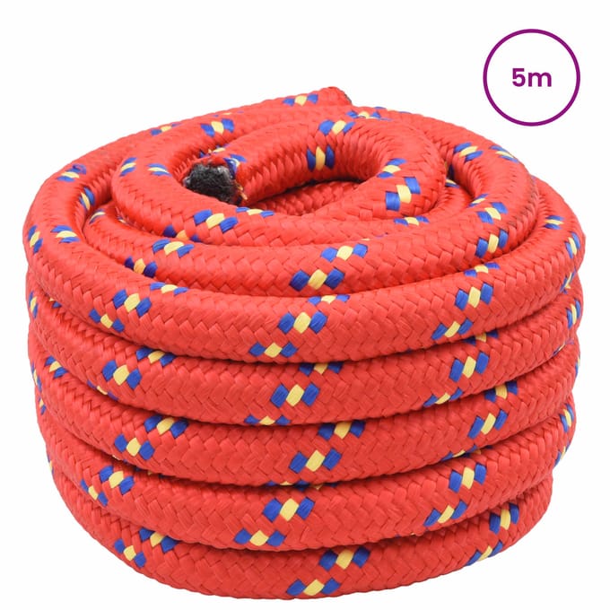 vidaXL - Boottouw - 5 - m - 3 - Rood - PP