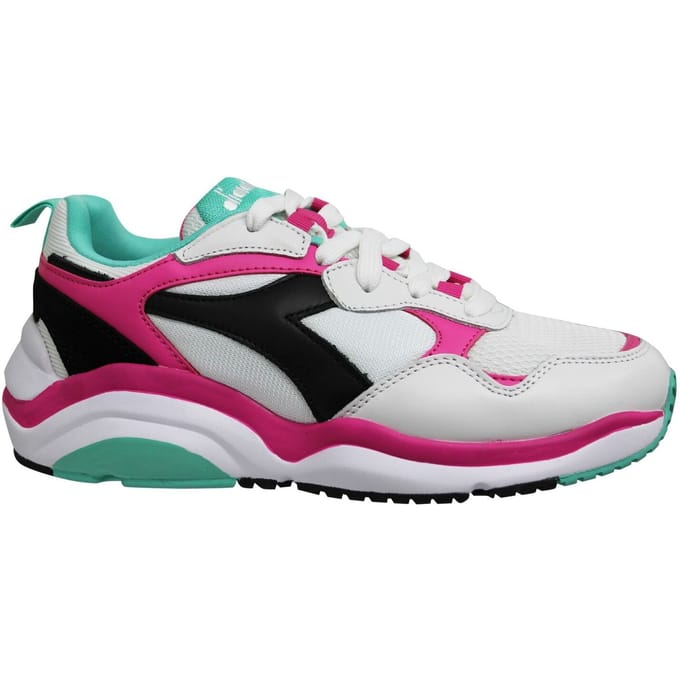 Diadora Whizz Run Heren Wit/Roze Sportschoenen