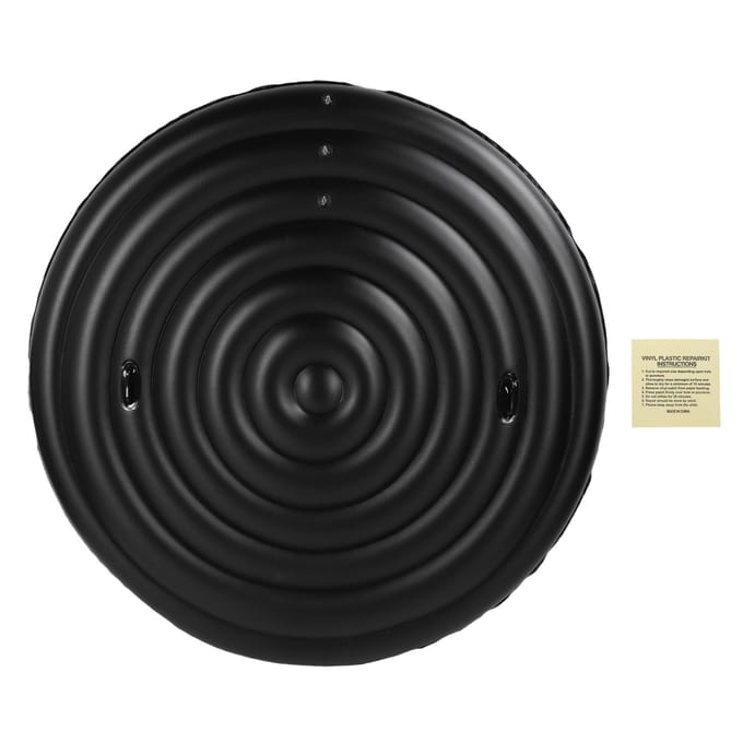 Opblaasbare Hot Tub Afdekking PVC Verstelbare Opblaasbaar Zwembad Beschermdeksel met Handvatten voor Buiten black