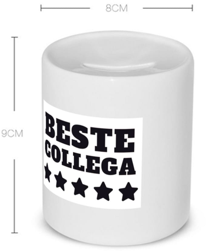 Akyol - beste collega Spaarpot - Beste collega - teamgenoot - cadeau - 350 ML inhoud