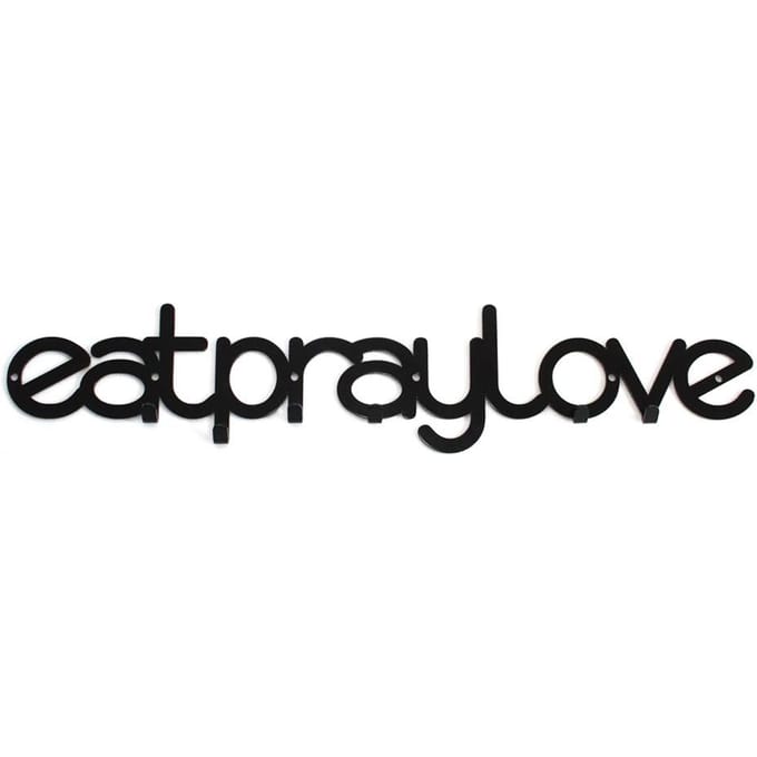 Decorizzly - Kapstok - Eatpraylove - Stalen Frame - 6 Haken