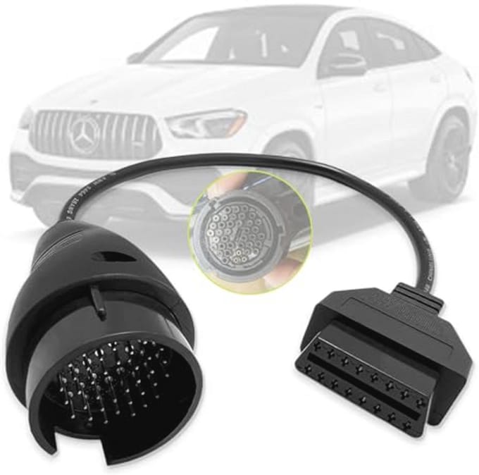 OBDII Diagnose-adapterkabel voor Mercedes - 38-pins naar 16-pins