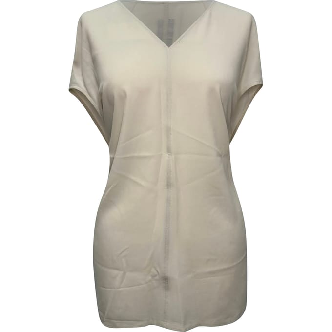 Rick Owens blouse met V-hals in wit acetaat