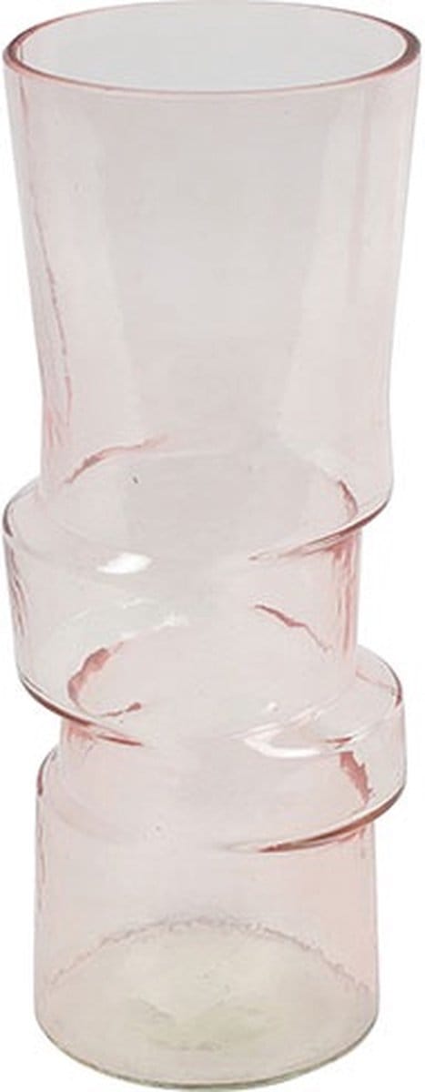 Countryfield Vaas Arabella glas L13,5B13,5H30CM roze