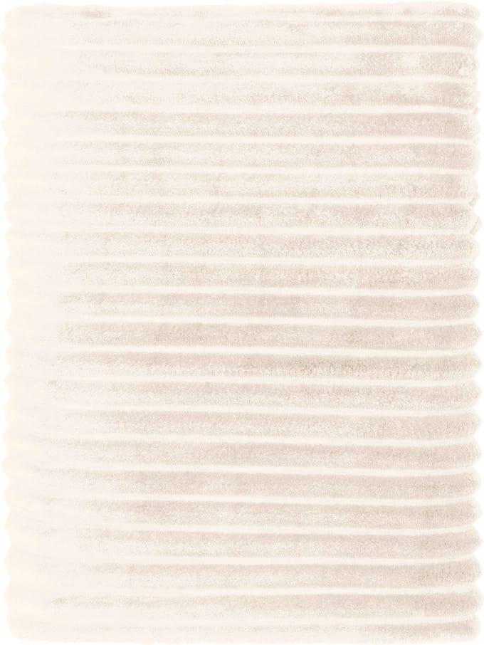 Mistral Home - PLAID - recycled flannel - 150 x 200 cm - effen kleur - Écru- Duurzaam