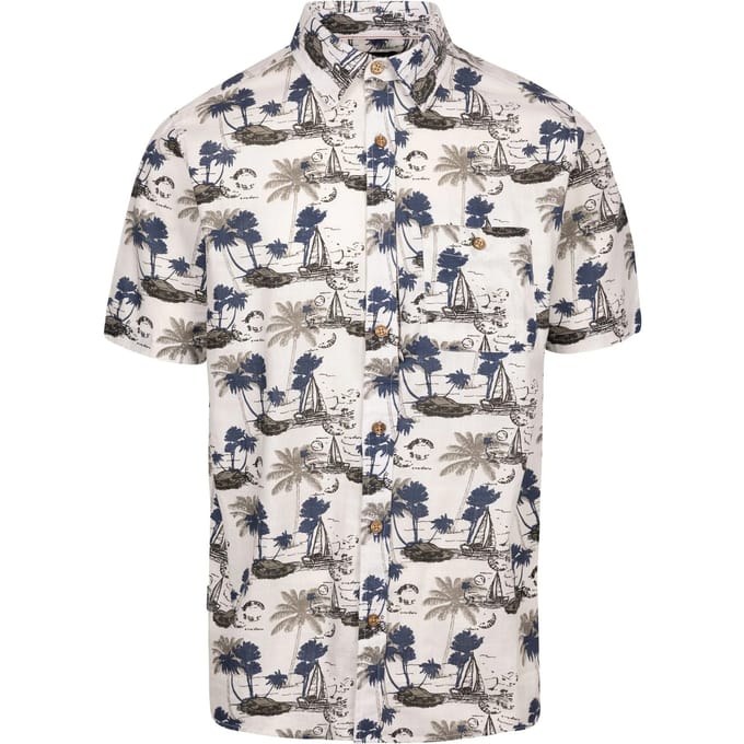 Trespass Heren Frantom Woven Casual Shirt (Off White)
