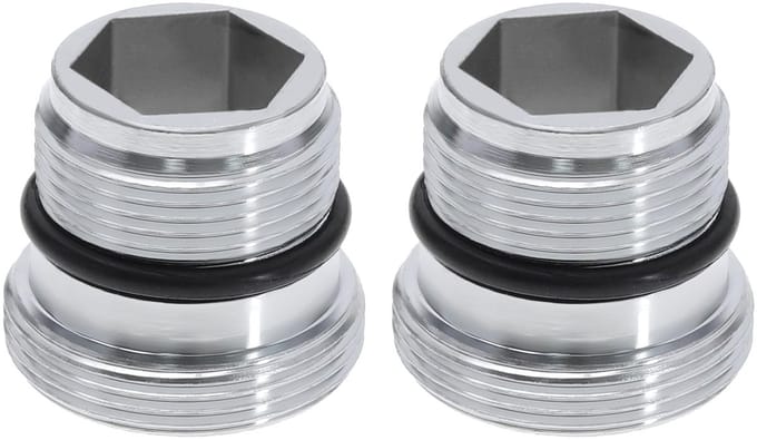 Dailygoods - M18.5-M22 Adapter - Mengkraanadapter - Zilver - Mannelijk naar Mannelijk - 2 Stuks
