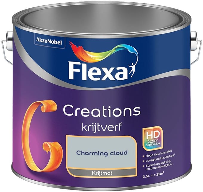 Flexa - Creations Muurverf Krijt - Charming Cloud - Mengverf - 2,5 L