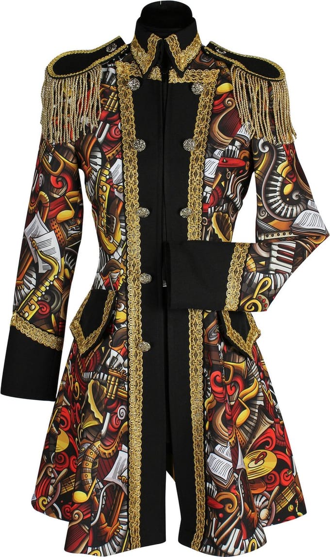Thetru Carnavalsjas Dames - Brass Band Rood - Maat S