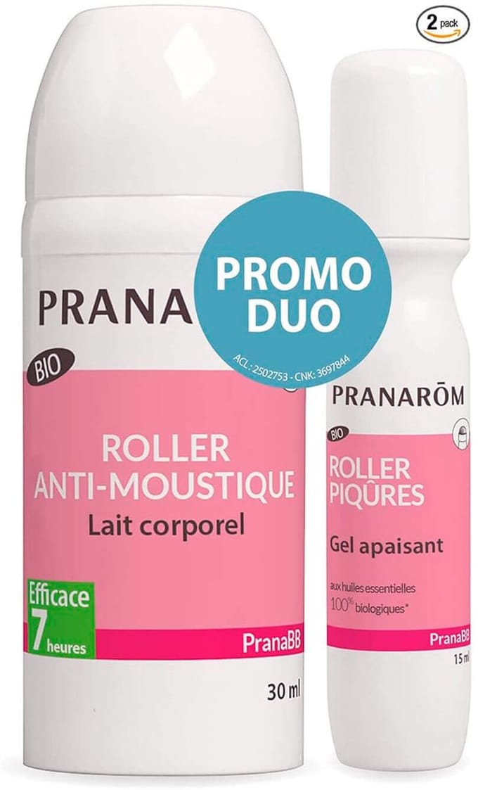 Pranarom - DUO ROLLER ANTI-MUGGEN BIO (ECO) 30 ML + ROLLER INSECTENBETEN BIO (ECO) 15 ML - Bio - PROMO