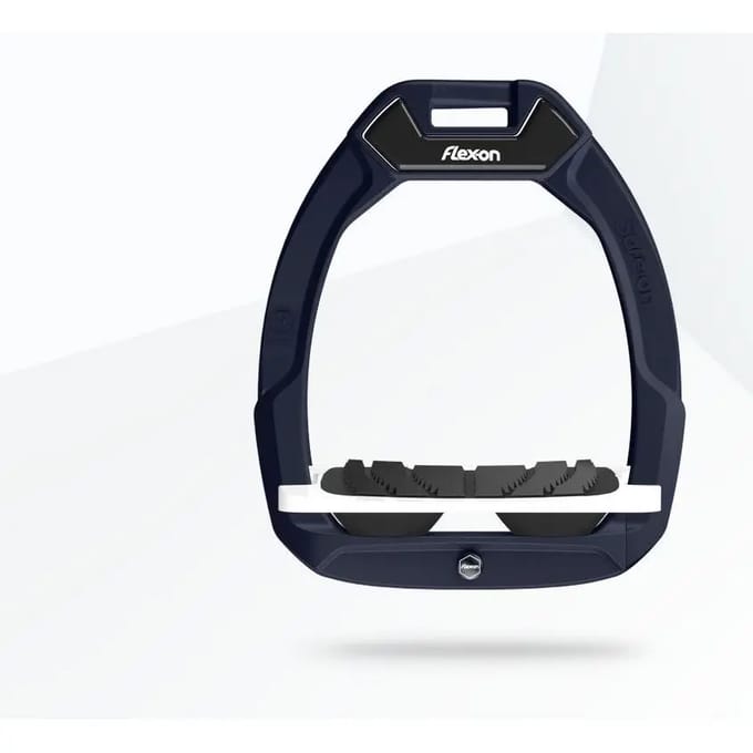 Veiligheidsstijgbeugels met schuin grip bruin/wit/zwart Flex-On Safe-On