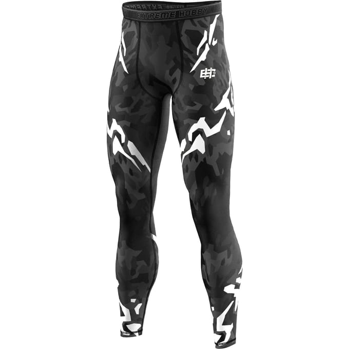 Extreme Hobby Black Panther Collectie - Sportlegging - Technisch - Compressie - Czarno-białe