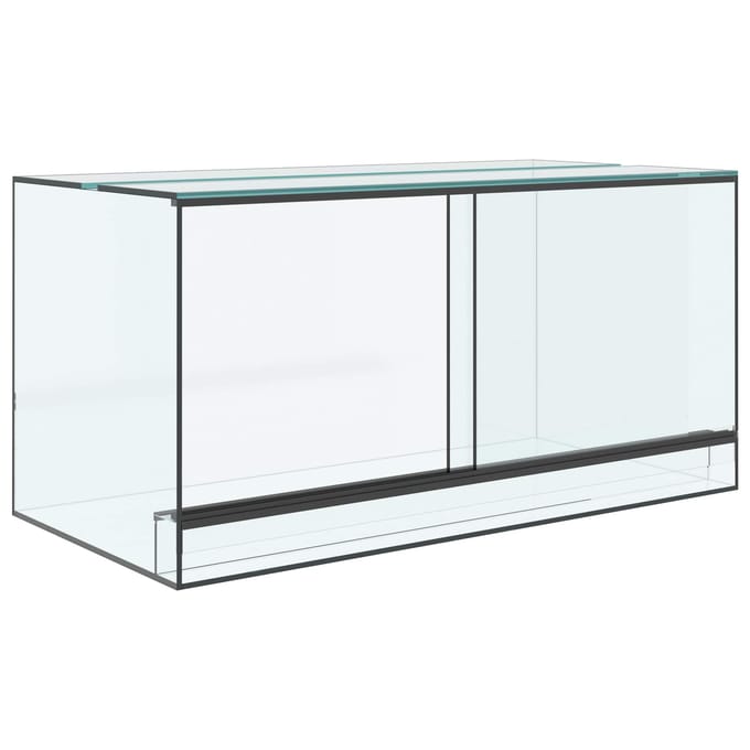 vidaXL Terrarium met opslag Transparant 80 x 40 x 40 cm Glas