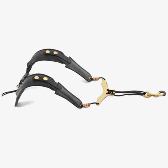 Sangle d'épaule pour Saxophone, longueur réglable, harnais d'épaule souple, sangle de cou noir