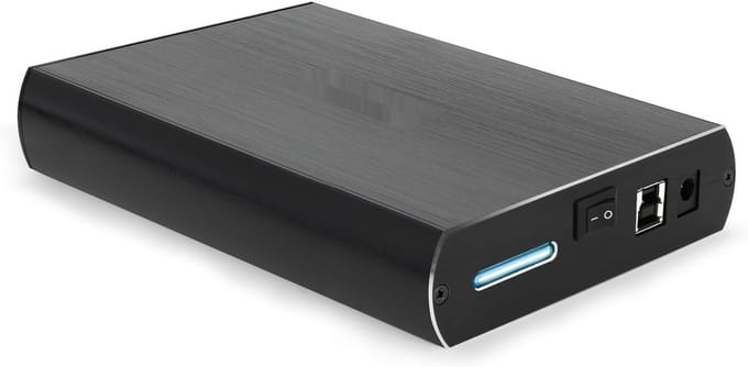 Externe Behuizing - Harde Schijf Opslag - Snelle Data Transfer - Robuust Draagbaar - 3.5 inch - Zwart