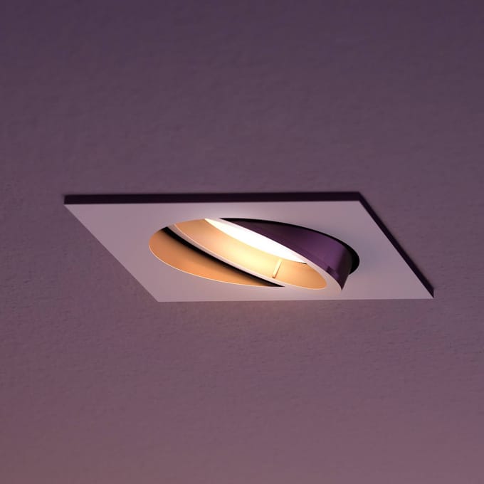 Philips Hue Centura LED inbouwspot hoekig, wit