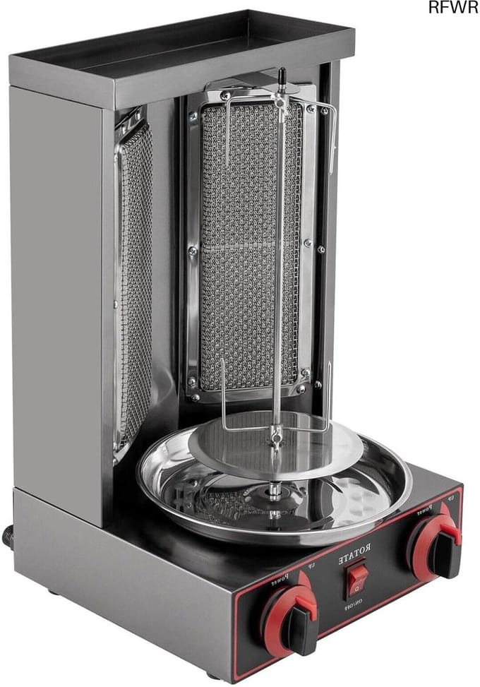 RFWR® Verticale Dönergrill met Automatische Spinmachine - 3000 W Kebabgrill en Gyrosmachine