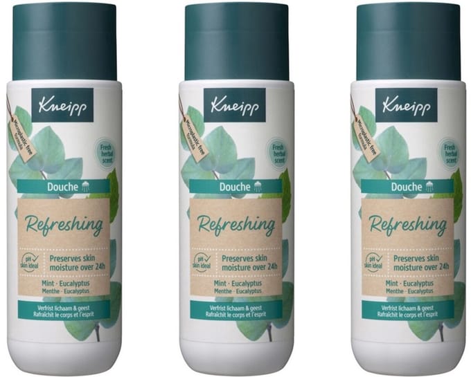Kneipp Douchegel - Refreshing Mint en Eucalyptus - 3 x 200 ml