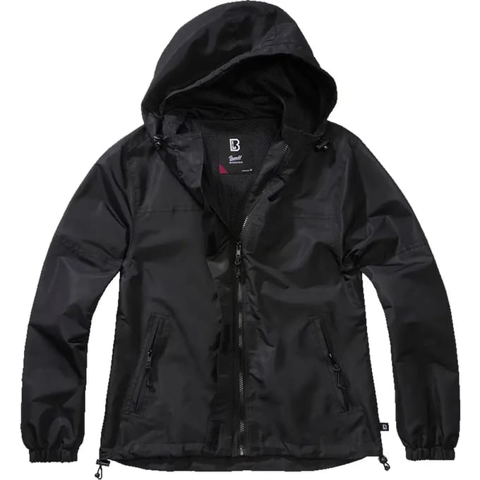 Brandit - Summer Frontzip Windbreaker jacket - M - Zwart
