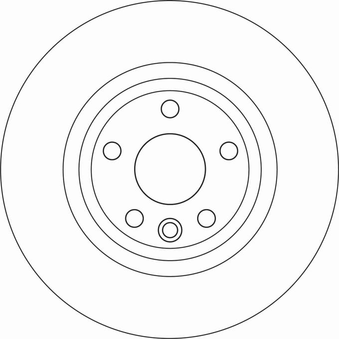 Remschijf TRW DF6947 achter, compleet, sterk gecarboniseerd, 1 stuk