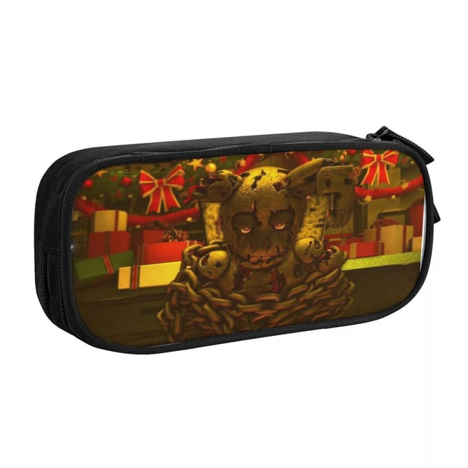 Springtrap Fnaf Etuis Pennendoos Tassen Student Grote Capaciteit Kantoor Rits Etuis (as the picture,M)