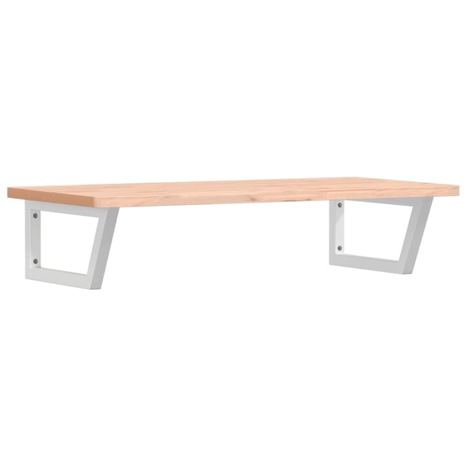vidaXL - Badkamer - wandschap - staal - en - massief - beukenhout