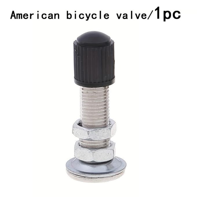 1 Pièce Valve Hexagonale de Vélo - Buse de Valve de Vélo Extérieure Durable black