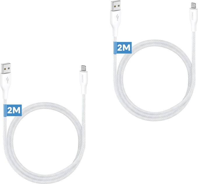 Oplaadkabel geschikt voor iPhone 14, 13, 12, 11, X - 2m - Usb kabel