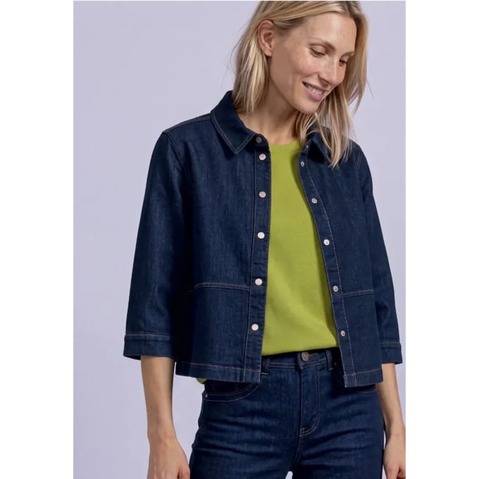 Shirt met ronde hals in Silk-Look