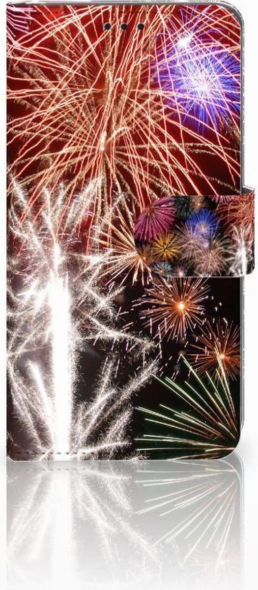 Samsung Galaxy S10 Wallet Case met Pasjes Vuurwerk