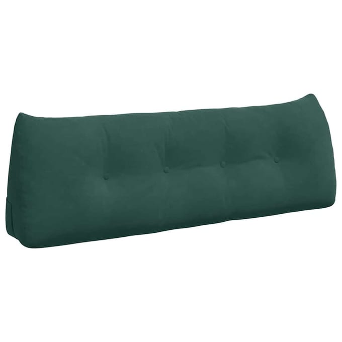 vidaXL - Rugkussen - Donkergroen - 140 - x - 50 - x - 24 - cm - Fluweel