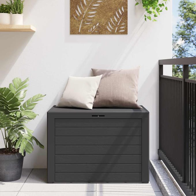 vidaXL - Tuinbox - 78x44x55 - cm - antraciet