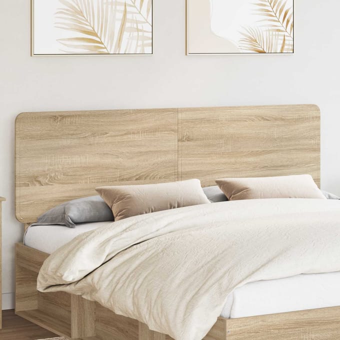 vidaXL Hoofdbord Sonoma Eiken Bewerkt hout