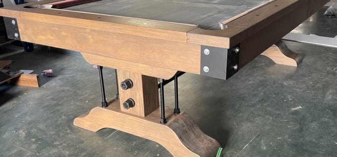 Top Table Lexor Pooltafel Industrial Vintage-Oak 8FT