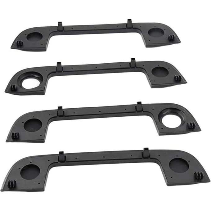4 stuks buitendeurgreepbekleding met afdichting voor BMW E36 E34 E32 gray