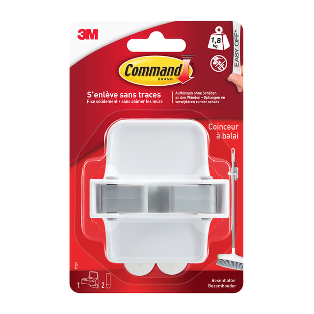 3M Command Bezemhouder voor stelen tot 25 mm diameter