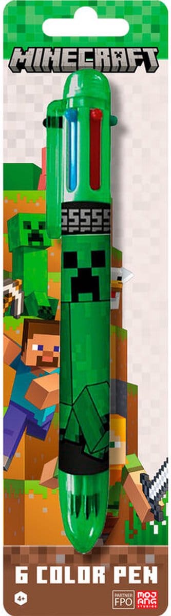 Balpen Minecraft - Meer kleurige klik pen - Groen - Official merchandise