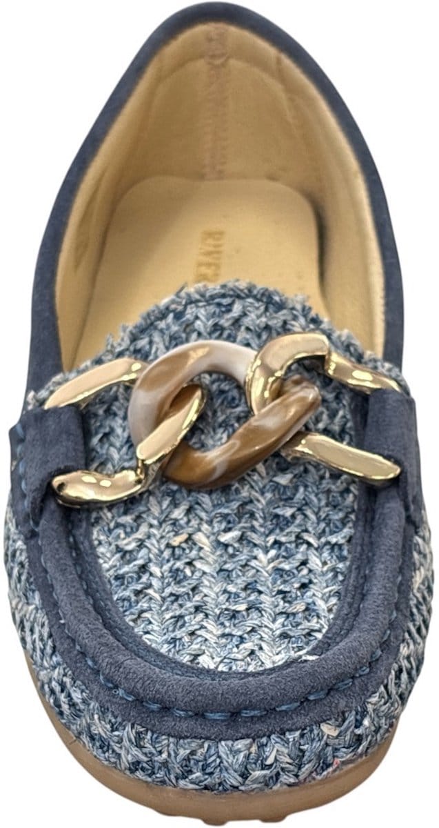 River Woods Mocassin Jeansblauw - Maat 38
