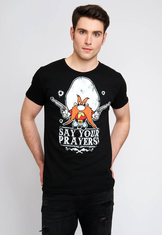 Logoshirt T-Shirt Looney Tunes - Yosemite - Prayer