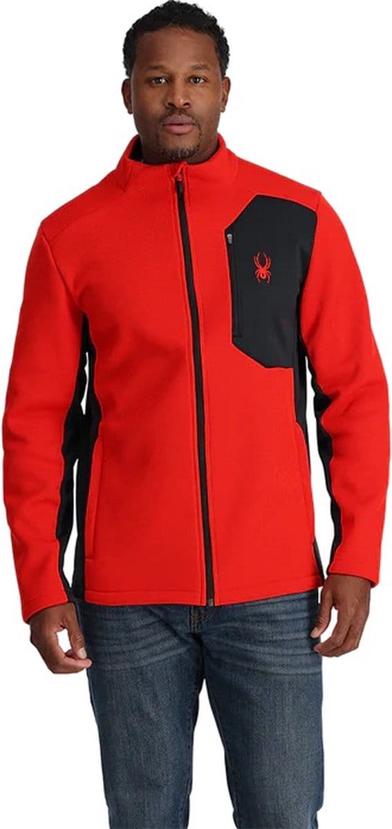 Spyder Bandit Fleecevest heren Rood dessin S