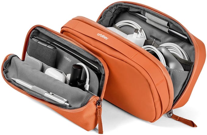 Orbitkey 2-in1 Tech Pouch terracotta